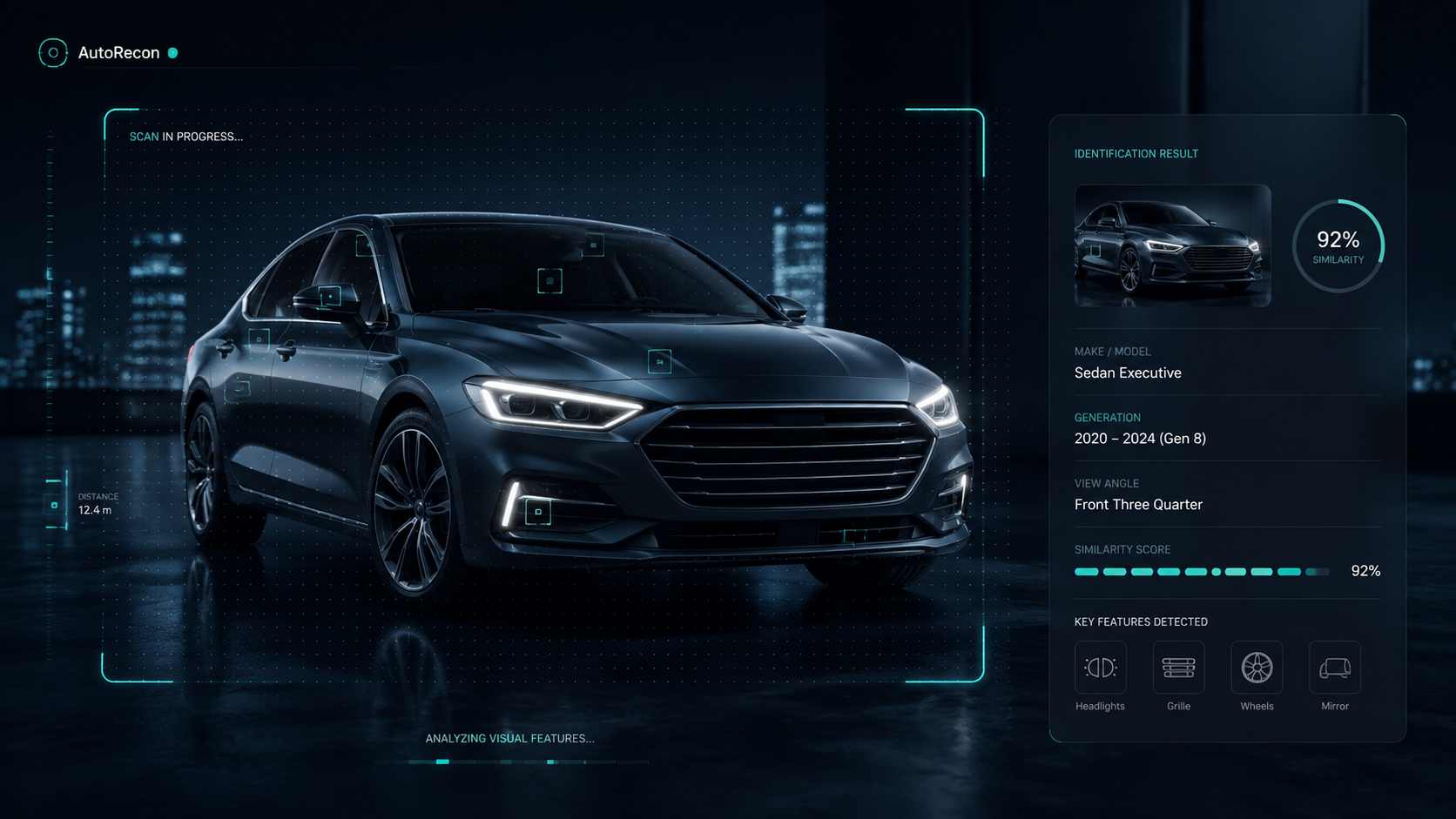 AutoRecon vehicle scan interface placeholder